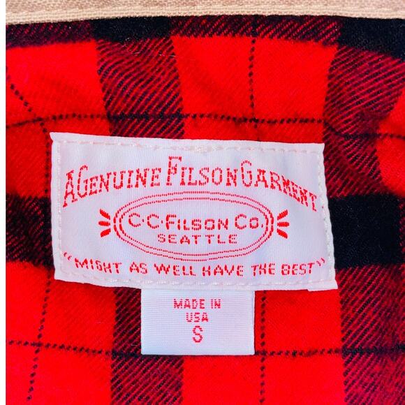 C.C. Filson Field Jacket - Style 10431 Flannel Lined - Mens Size S - Made in USA - Picture 2 of 11